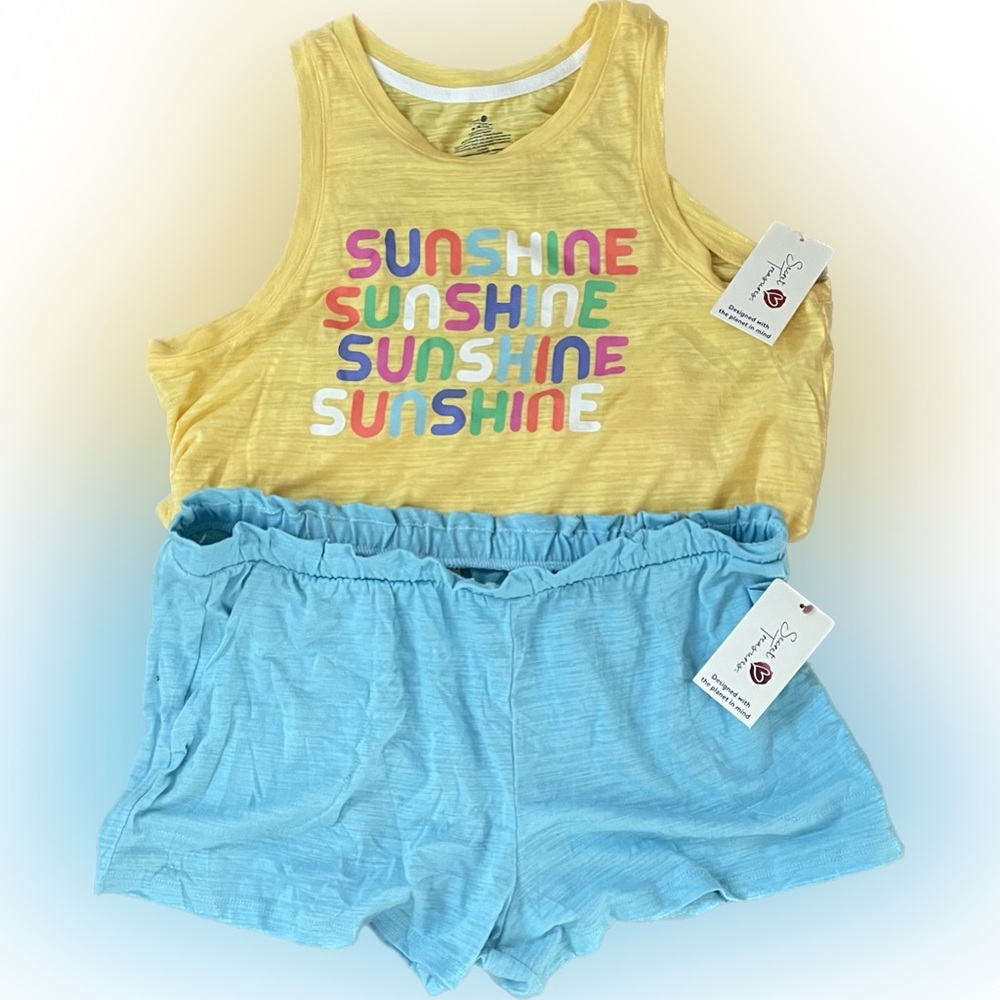 SECRET TREASURES Sunshine Tank & Shorts Pajama Set